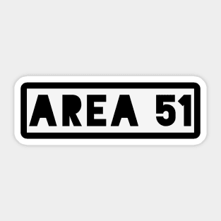 Area 51 ufo alien Sticker